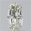 Natural Diamond 0.75 Carats, Oval with  Cut, K Color, VS2 Clarity and Certified by GIA