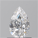 Natural Diamond 0.70 Carats, Pear with  Cut, E Color, VS2 Clarity and Certified by GIA