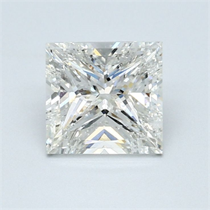 Foto Diamante Natural 1.70 quilates, Princesa , Color G, claridad VS2 y certificado GIA de