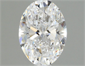 Natural Diamond 0.70 Carats, Oval with  Cut, D Color, VS2 Clarity and Certified by GIA