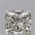 Natural Diamond 0.70 Carats, Princess with  Cut, H Color, VVS2 Clarity and Certified by IGI