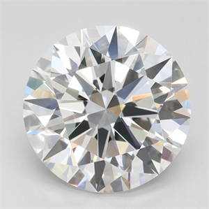 Picture of Lab Grown Diamond 1.79 Carats, Round with Ideal Cut, D Color, FL Clarity and Certified by IGI