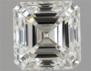Foto Diamante Natural 1.70 quilates, Asscher , Color J, claridad VVS1 y certificado GIA de