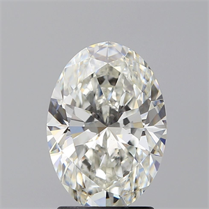 Picture of Natural Diamond 1.81 Carats, Oval with  Cut, H Color, SI1 Clarity and Certified by GIA