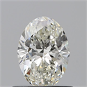 Natural Diamond 0.60 Carats, Oval with  Cut, I Color, VVS1 Clarity and Certified by GIA