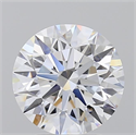 Lab Grown Diamond 2.56 Carats, Round with Excellent Cut, E Color, VVS1 Clarity and Certified by IGI