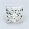 Natural Diamond 1.50 Carats, Princess with  Cut, J Color, VVS2 Clarity and Certified by GIA