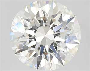 Picture of Natural Diamond 2.51 Carats, Round with Excellent Cut, J Color, SI2 Clarity and Certified by GIA