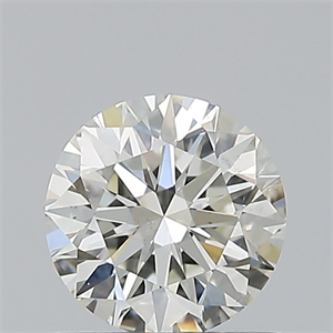 Picture of Natural Diamond 0.65 Carats, Round with Excellent Cut, H Color, SI1 Clarity and Certified by HRD