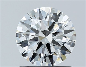 Picture of Natural Diamond 0.90 Carats, Round with Excellent Cut, H Color, VVS1 Clarity and Certified by GIA