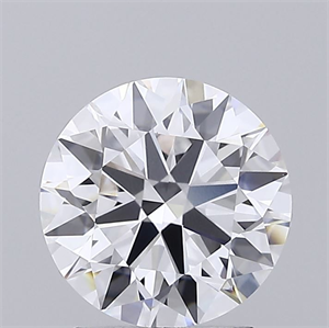 Picture of Lab Grown Diamond 2.01 Carats, Round with Ideal Cut, D Color, VVS2 Clarity and Certified by IGI