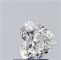 Natural Diamond 0.62 Carats, Heart with  Cut, F Color, SI2 Clarity and Certified by GIA