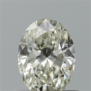 Foto Diamante Natural 0.50 quilates, Ovalado , Color J, claridad VVS1 y certificado GIA de