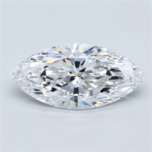 Picture of Natural Diamond 4.37 Carats, Marquise with  Cut, D Color, FL Clarity and Certified by GIA
