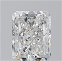Natural Diamond 2.21 Carats, Radiant with  Cut, F Color, SI2 Clarity and Certified by GIA