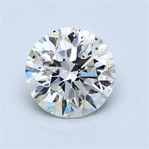 Picture of Natural Diamond 1.05 Carats, Round with Very Good Cut, D Color, SI2 Clarity and Certified by GIA