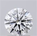 Lab Grown Diamond 1.24 Carats, Round with Ideal Cut, D Color, IF Clarity and Certified by IGI
