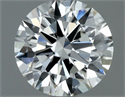 Natural Diamond 0.50 Carats, Round with Excellent Cut, I Color, VVS1 Clarity and Certified by IGI