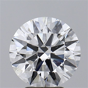Picture of Lab Grown Diamond 4.04 Carats, Round with Ideal Cut, E Color, VS2 Clarity and Certified by IGI