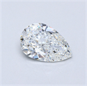 Natural Diamond 4.10 Carats, Pear with  Cut, F Color, VS2 Clarity and Certified by GIA