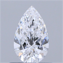 Natural Diamond 0.52 Carats, Pear with  Cut, D Color, VS2 Clarity and Certified by GIA