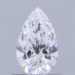Picture of Natural Diamond 0.52 Carats, Pear with  Cut, D Color, VS2 Clarity and Certified by GIA