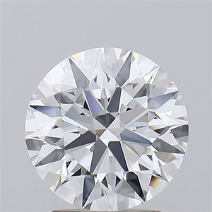 Picture of Lab Grown Diamond 2.51 Carats, Round with Ideal Cut, E Color, IF Clarity and Certified by IGI