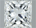 Natural Diamond 1.01 Carats, Princess with  Cut, H Color, VVS1 Clarity and Certified by IGI