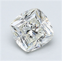 Natural Diamond 1.58 Carats, Cushion with  Cut, J Color, SI1 Clarity and Certified by GIA
