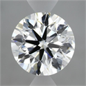 Lab Grown Diamond 2.70 Carats, Round with Ideal Cut, G Color, VVS2 Clarity and Certified by IGI