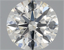 Natural Diamond 0.70 Carats, Round with Excellent Cut, H Color, SI2 Clarity and Certified by GIA