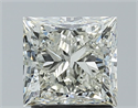 Diamante Natural 2.01 quilates, Princesa , Color J, claridad SI1 y certificado IGI