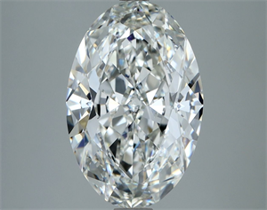 Picture of Natural Diamond 4.03 Carats, Oval with  Cut, H Color, IF Clarity and Certified by GIA