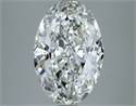 Natural Diamond 4.03 Carats, Oval with  Cut, H Color, IF Clarity and Certified by GIA