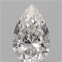Natural Diamond 0.14 Carats, Pear with  Cut, F Color, VVS2 Clarity and Certified by IGI