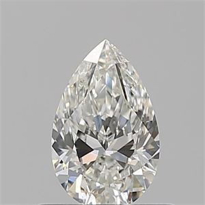 Picture of Natural Diamond 0.55 Carats, Pear with  Cut, I Color, VVS2 Clarity and Certified by GIA
