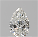 Natural Diamond 0.55 Carats, Pear with  Cut, I Color, VVS2 Clarity and Certified by GIA
