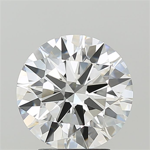 Picture of Lab Grown Diamond 3.09 Carats, Round with Ideal Cut, F Color, VVS2 Clarity and Certified by IGI