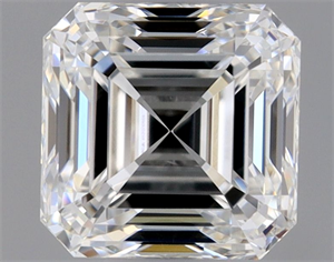 Picture of Natural Diamond 0.55 Carats, Asscher with  Cut, F Color, VVS2 Clarity and Certified by GIA