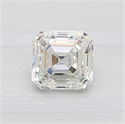 Natural Diamond 0.72 Carats, Asscher with  Cut, I Color, VS2 Clarity and Certified by GIA