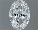 Natural Diamond 0.80 Carats, Oval with  Cut, E Color, VS2 Clarity and Certified by GIA