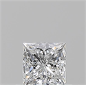 Diamante Natural 0.50 quilates, Princesa , Color E, claridad VS1 y certificado GIA
