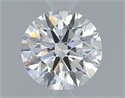Natural Diamond 0.55 Carats, Round with Excellent Cut, H Color, VVS2 Clarity and Certified by GIA