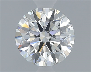 Picture of Natural Diamond 0.55 Carats, Round with Excellent Cut, H Color, VVS2 Clarity and Certified by GIA