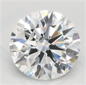 Lab Grown Diamond 2.40 Carats, Round with Excellent Cut, D Color, VVS1 Clarity and Certified by GIA