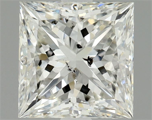 Picture of Natural Diamond 1.03 Carats, Princess with  Cut, F Color, SI2 Clarity and Certified by HRD