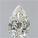 Natural Diamond 0.70 Carats, Pear with  Cut, H Color, VS2 Clarity and Certified by IGI