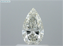 Natural Diamond 0.50 Carats, Pear with  Cut, I Color, IF Clarity and Certified by GIA