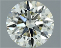 Natural Diamond 1.32 Carats, Round with Excellent Cut, K Color, VVS2 Clarity and Certified by IGI