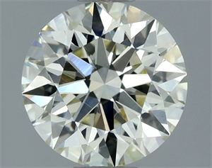 Picture of Natural Diamond 1.32 Carats, Round with Excellent Cut, K Color, VVS2 Clarity and Certified by IGI
